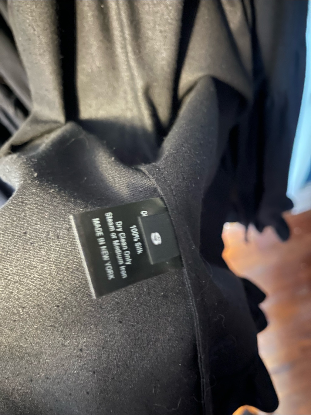 Of Her Own Kind Juliette Black Dress Silk Noil Sz S Victorian — image 6 of 6